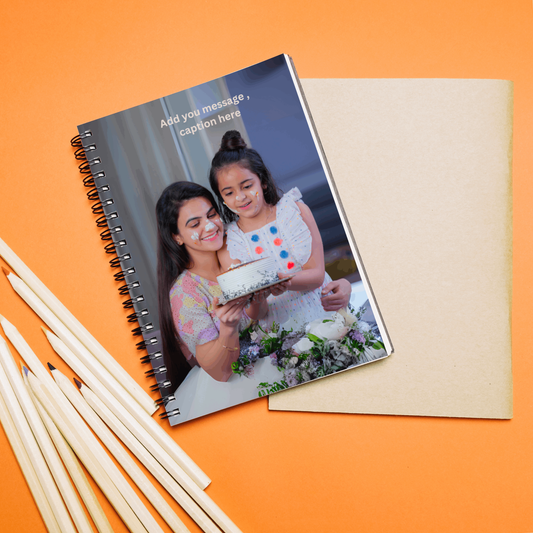 Prsthaa A5, Customized Notebook Diary, 90GSM Paper, Valentine gift, couple gft